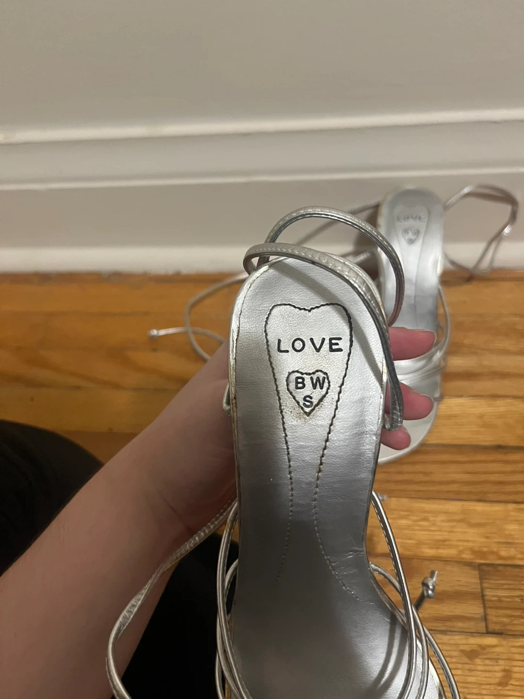 Love BW silver heels - size 8 - photo 3