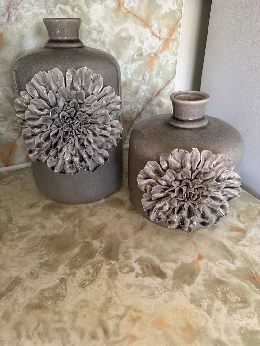 Grey Flower Vase Set