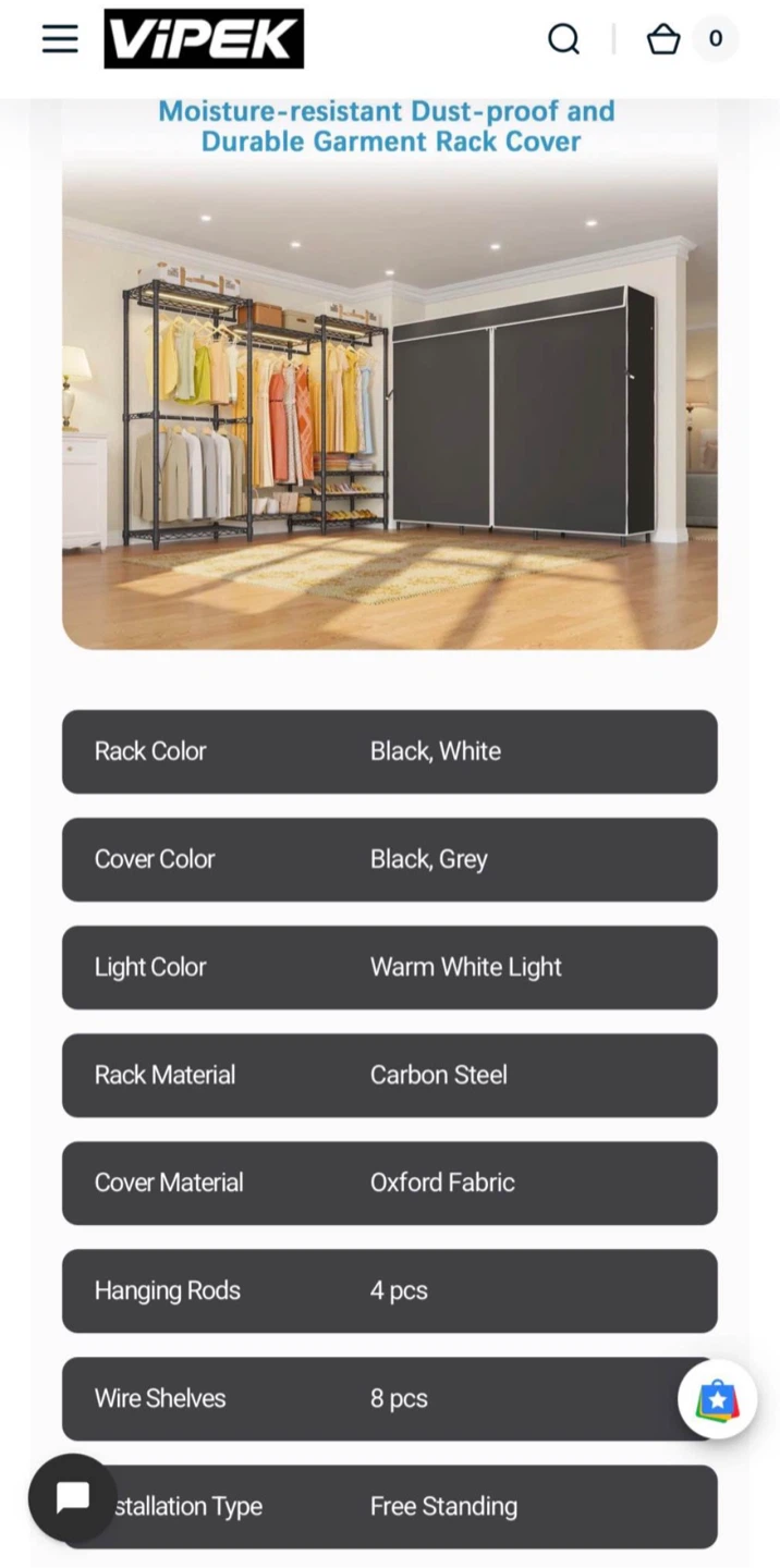 VIPEK V5LC Clothes Rack - Black - photo 3