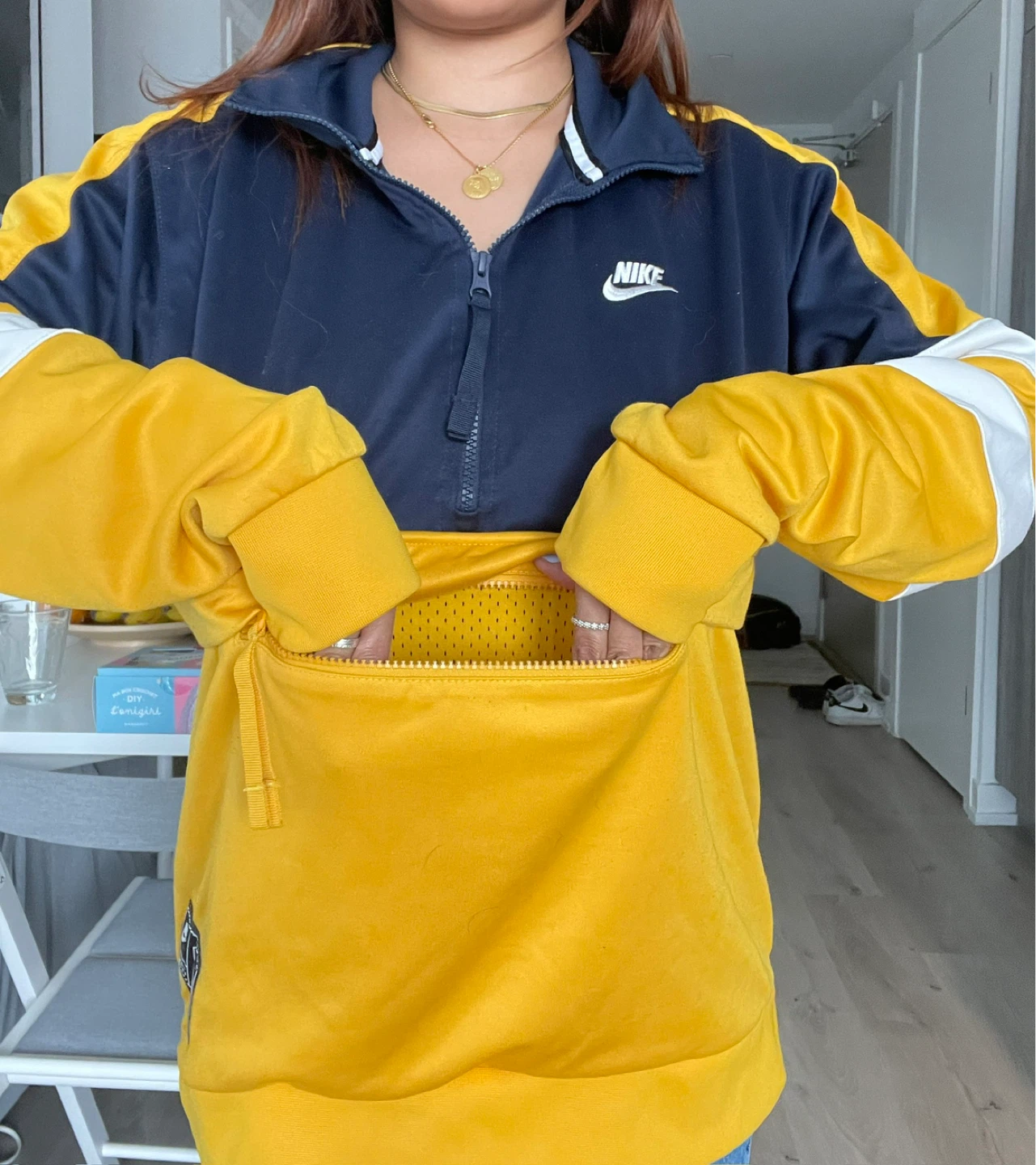 Nike Half-Zip Pullover - Yellow, Navy, White - photo 4