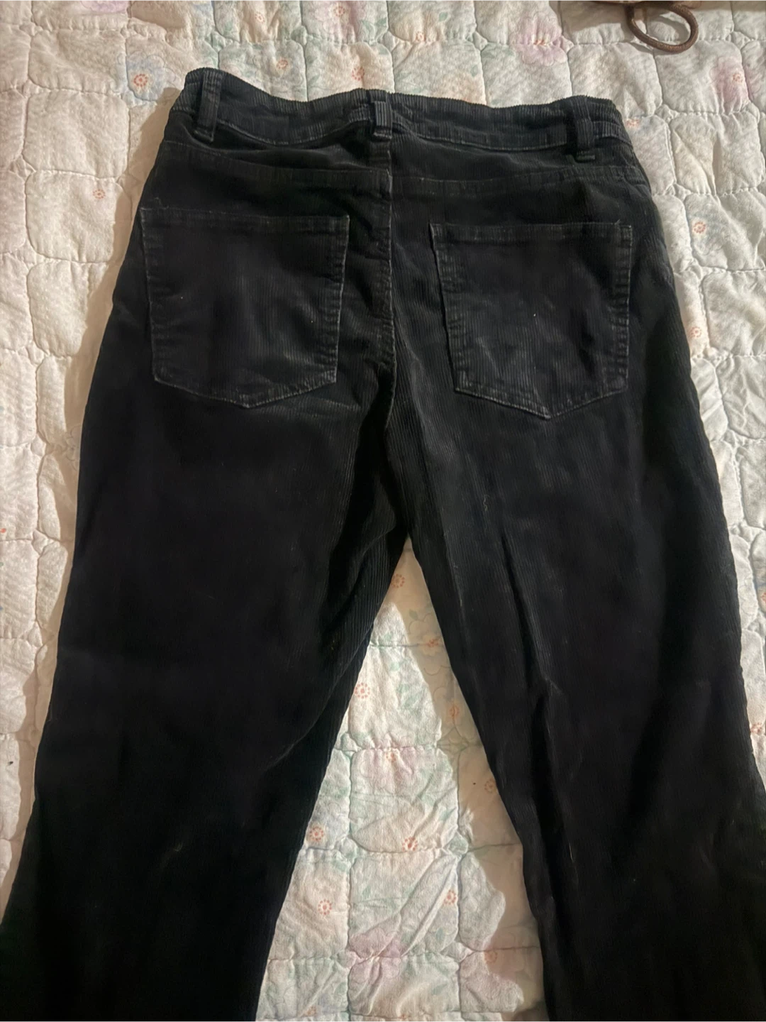 Black Corduroy Flare Pants - photo 3