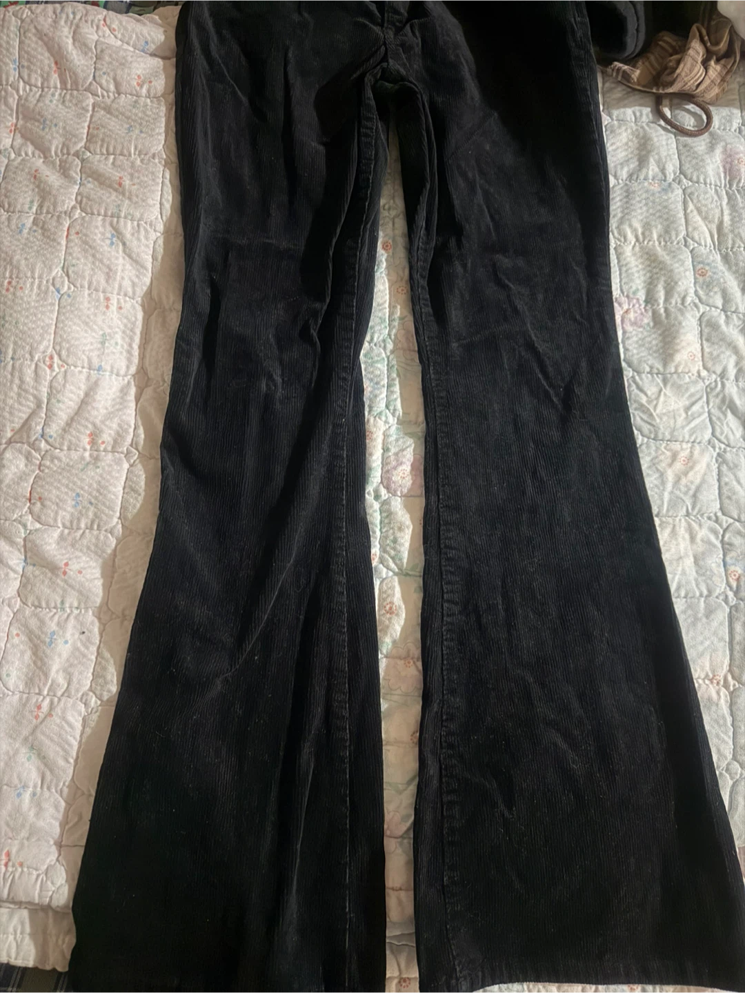 Black Corduroy Flare Pants