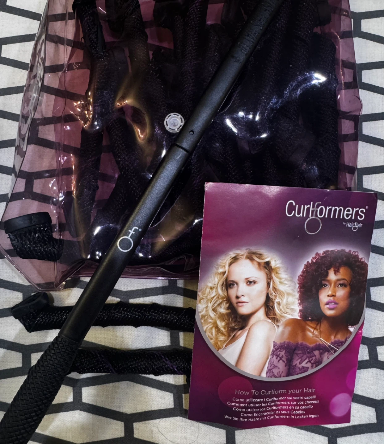 Curlformers Hair Curlers & bonnet hair dryer attachment
