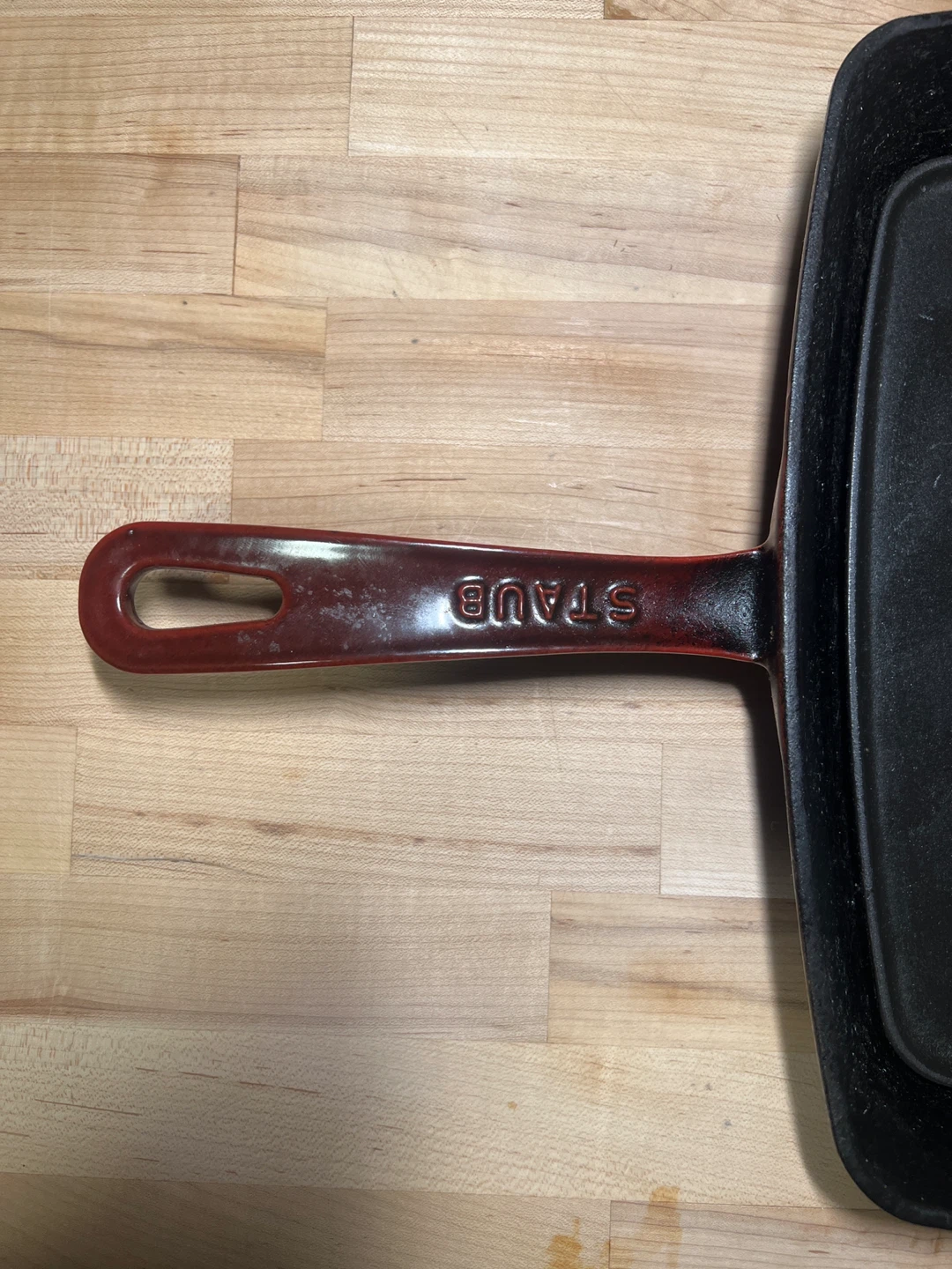 Staub Cast Iron Grill Pan with Press Pan - photo 2