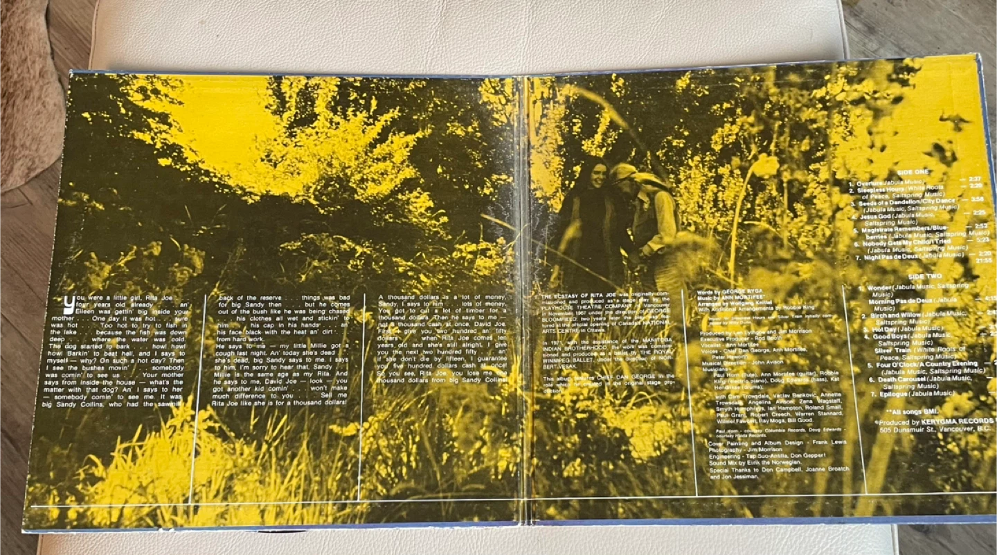 The Ecstasy of Rita Joe Vinyl Record - photo 3