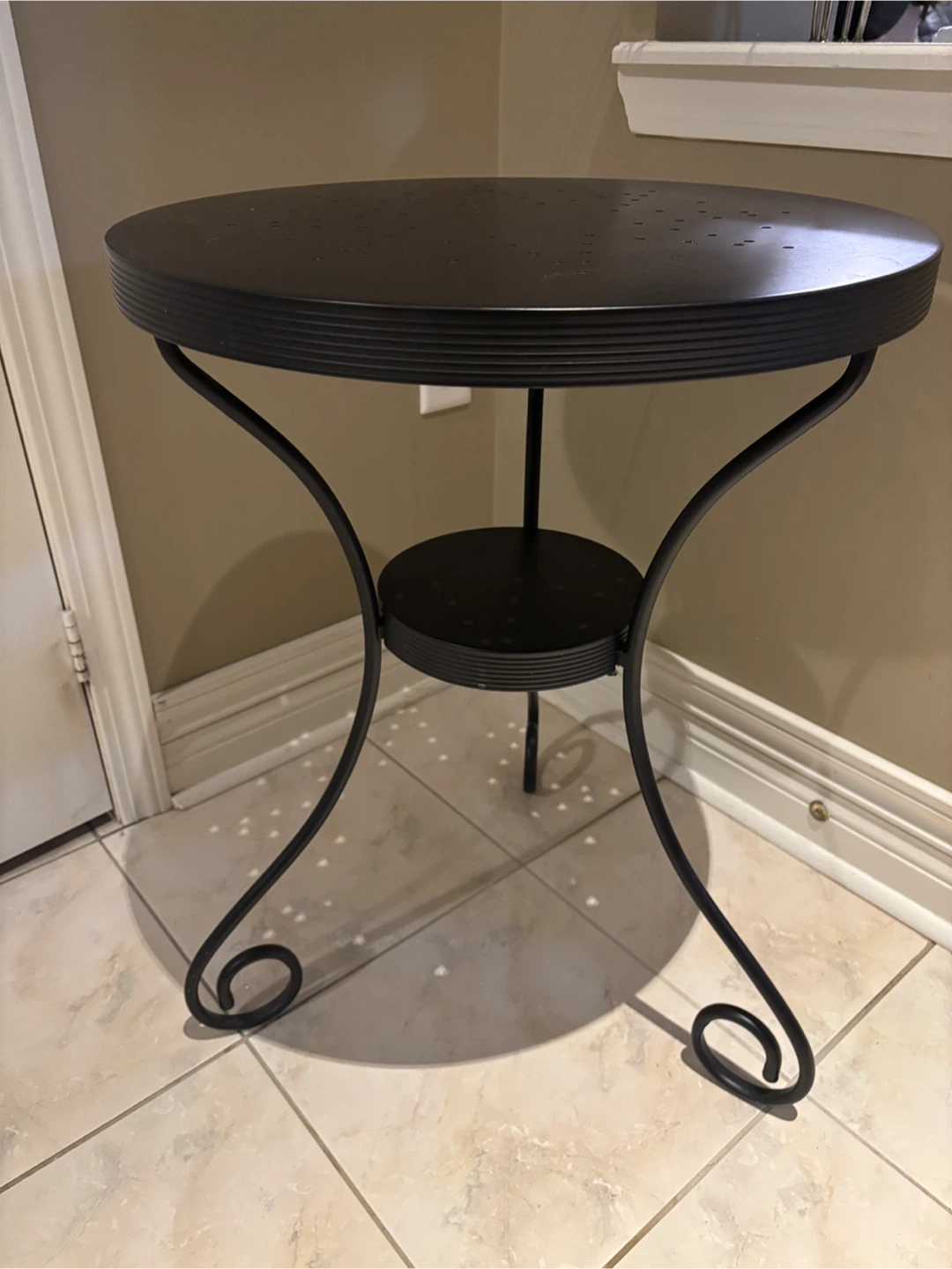 Black Metal Accent Table - photo 2
