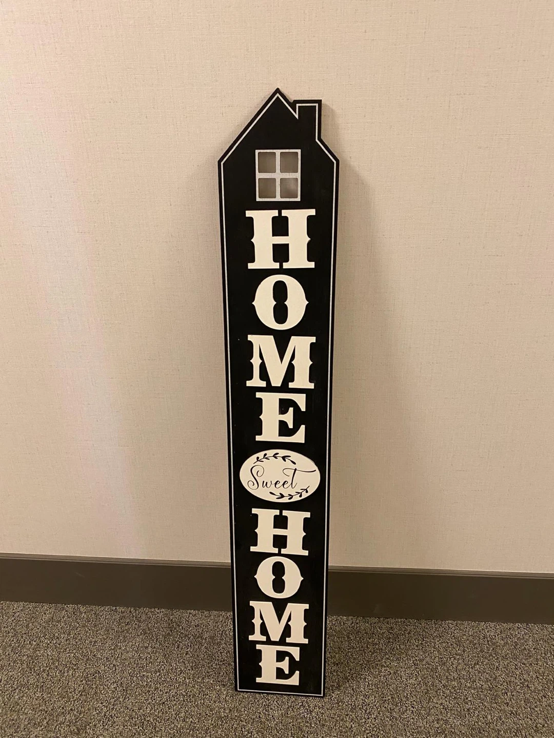 Home Sweet Home Sign - Black & White