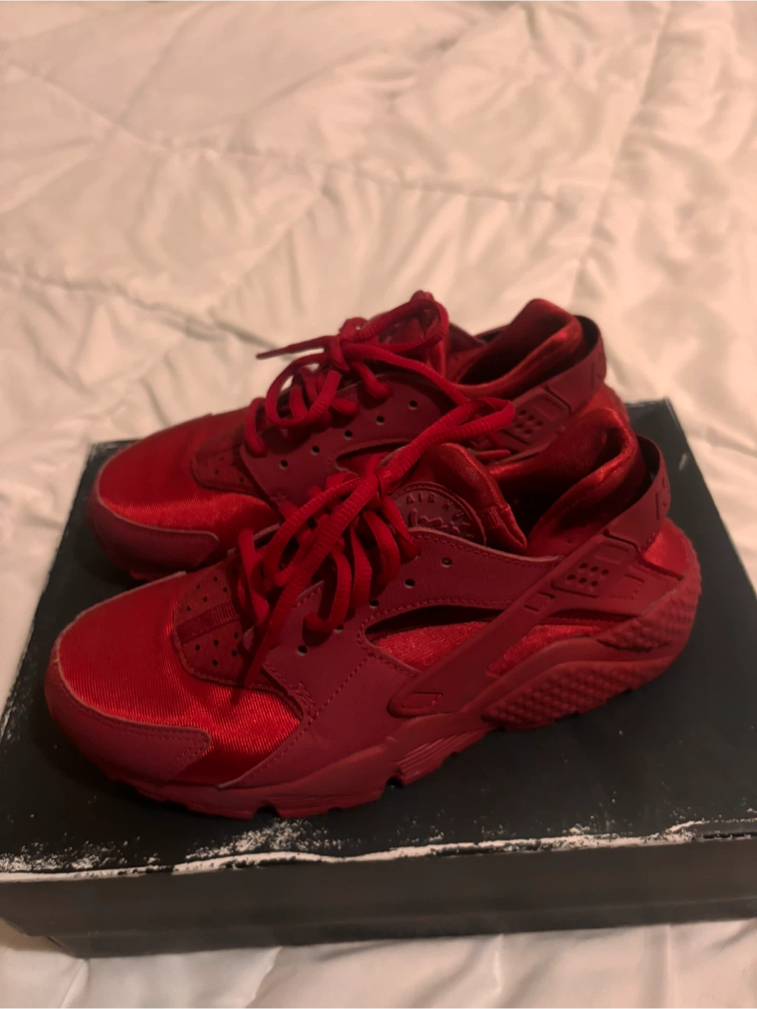 Nike Air Huarache Red Sneakers