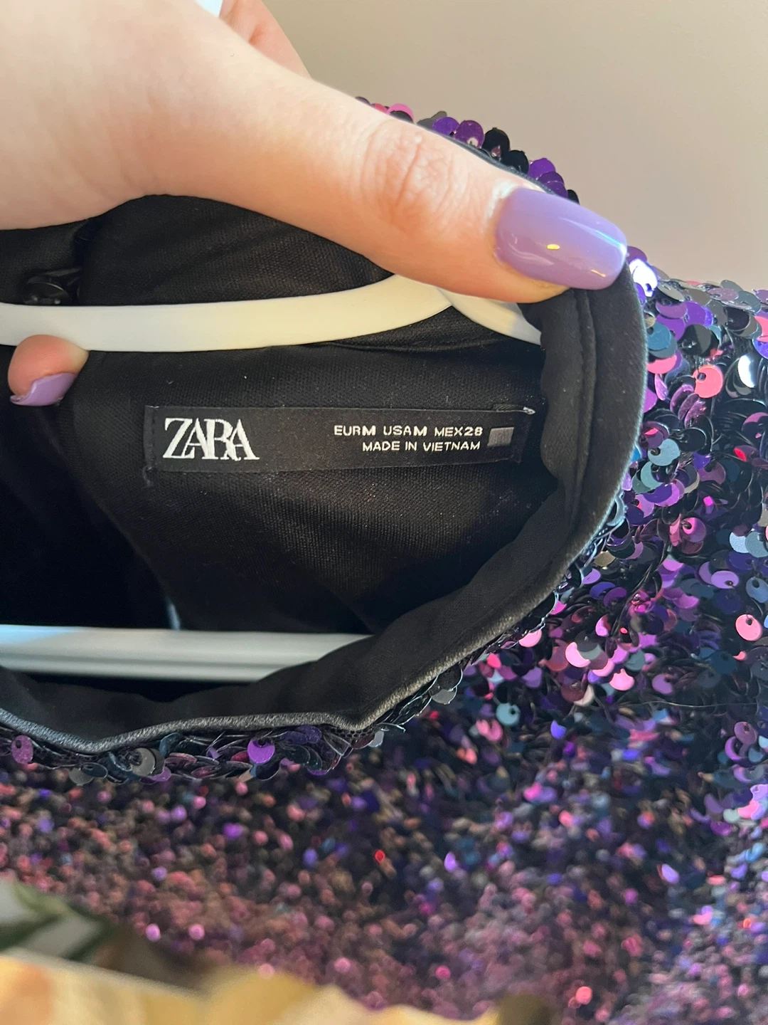 Zara Sequin Dress - Size M - photo 3