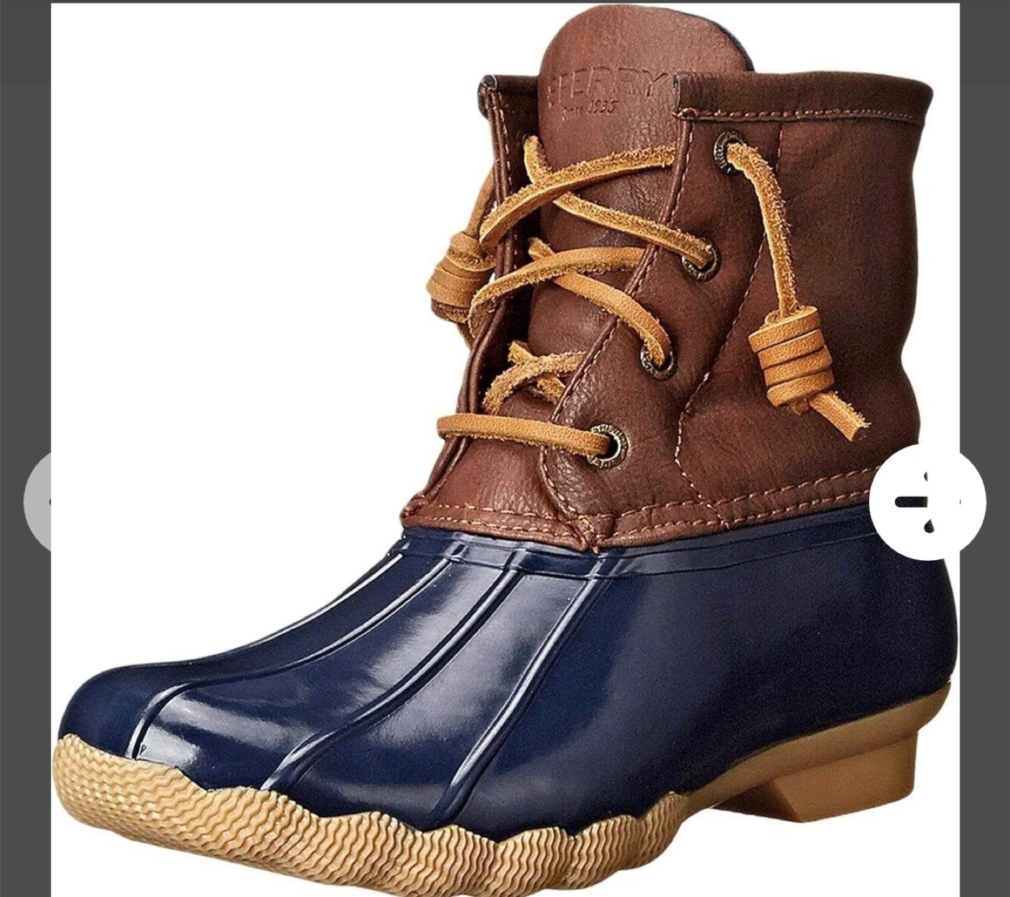 Sperry Saltwater Boot Navy, Girls Size 2