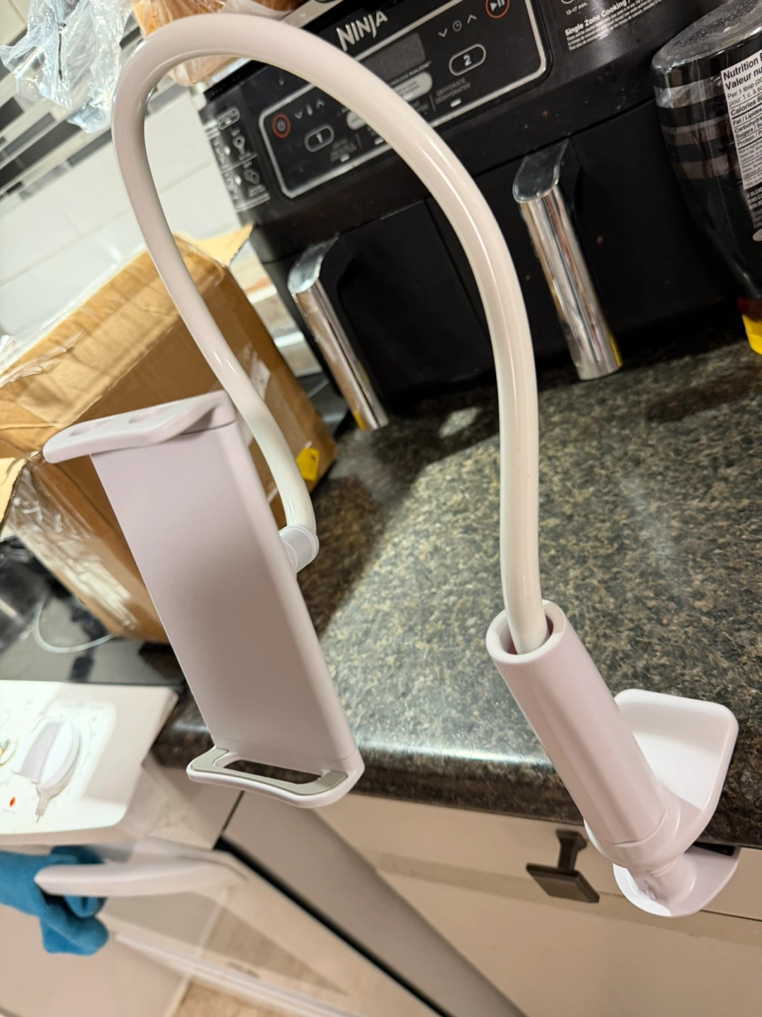 White Gooseneck Phone Holder - photo 4