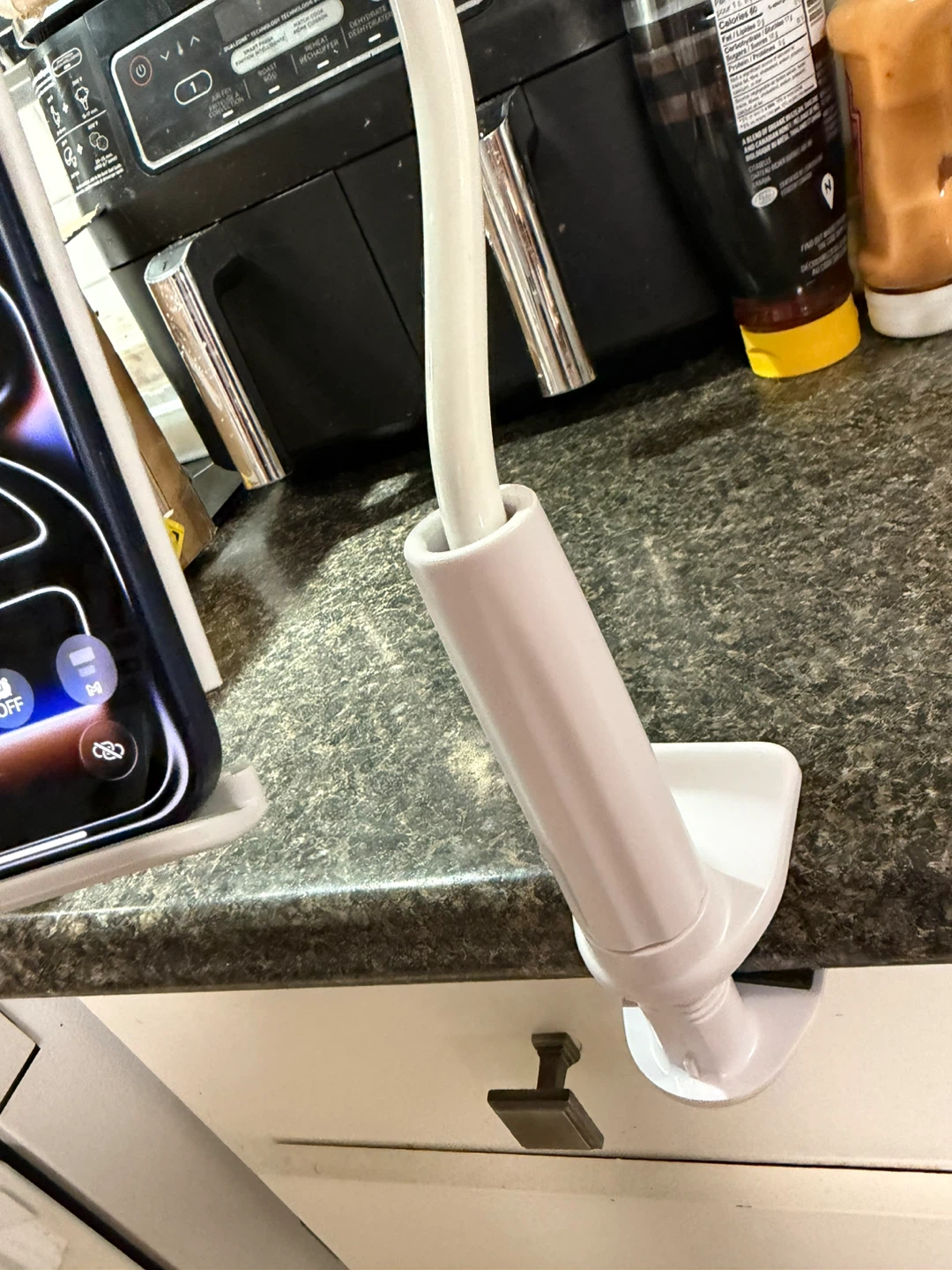 White Gooseneck Phone Holder - photo 2
