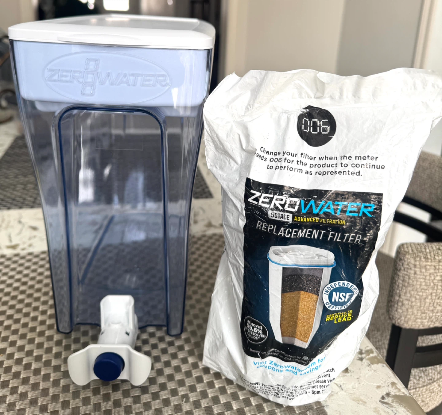 ZeroWater Water Pitcher with brand new Filter