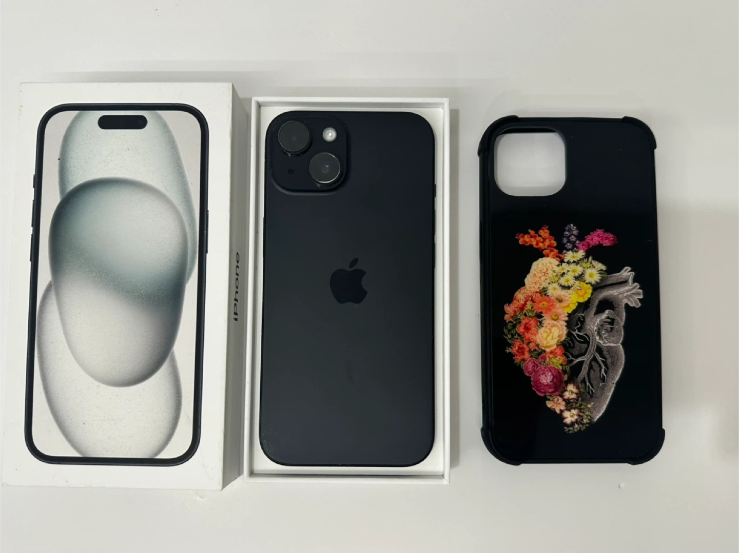 Apple iPhone 15 128GB Space Grey Dual Sim Unlocked 88% Battery