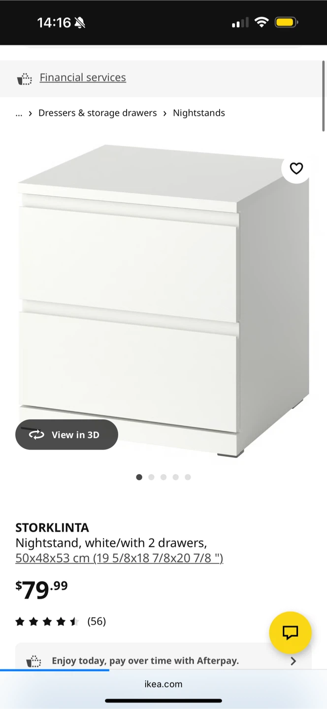 IKEA STORLINTA nightstand