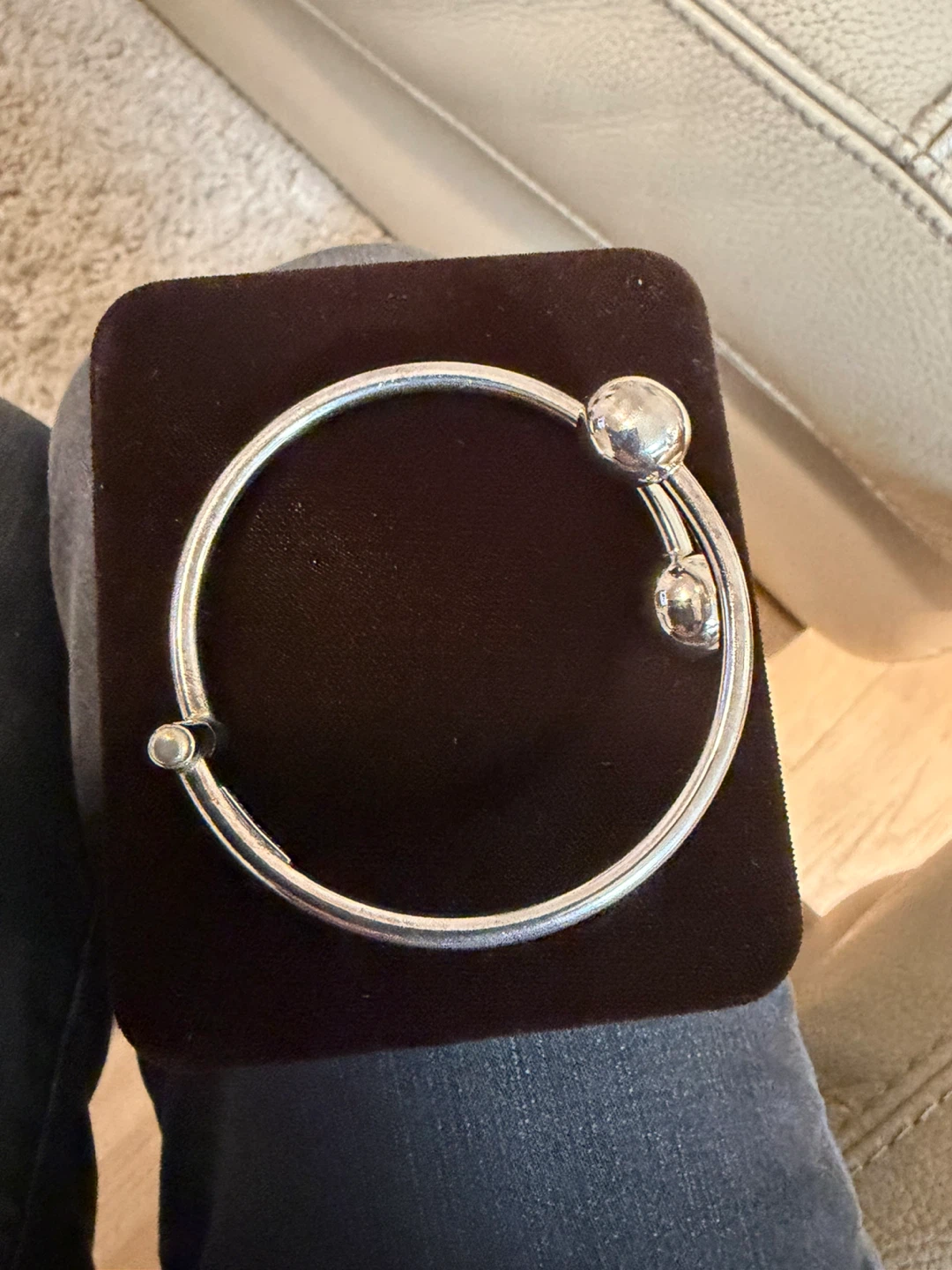 Sterling Silver Bangle Bracelet & Ring