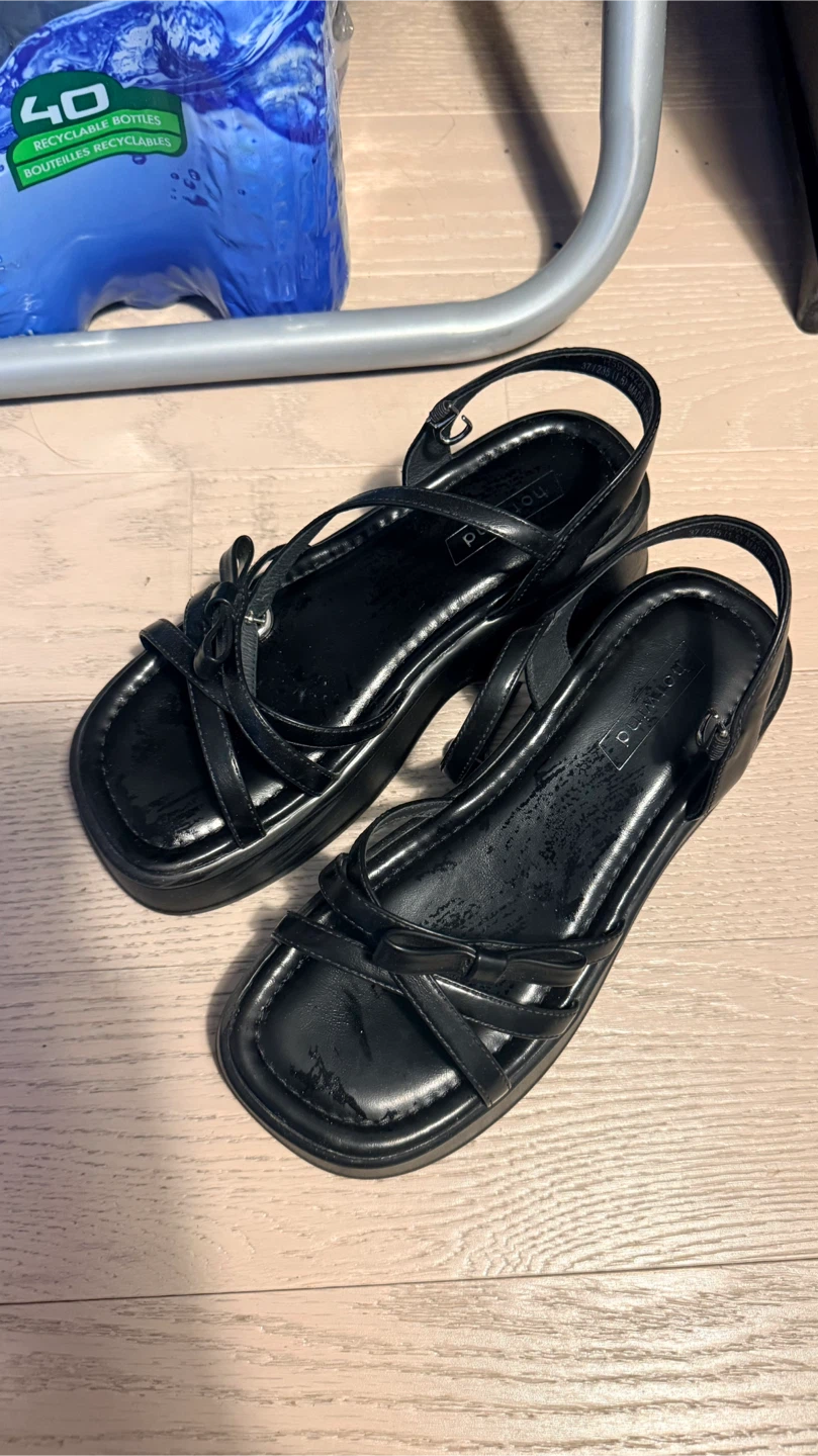 Nowmind Black Sandals Size 37