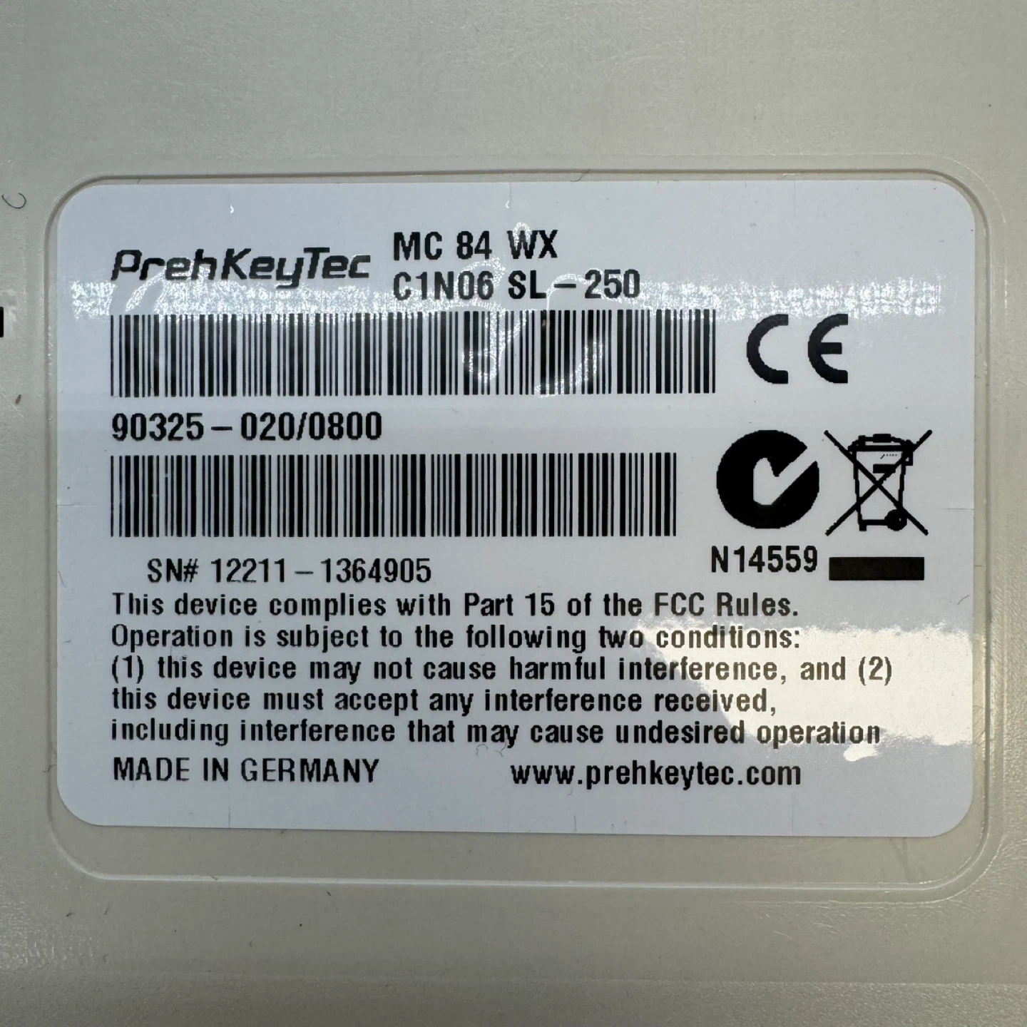 PrehKeyTec MC 84 WX POS Programmable Keyboard – New - photo 4