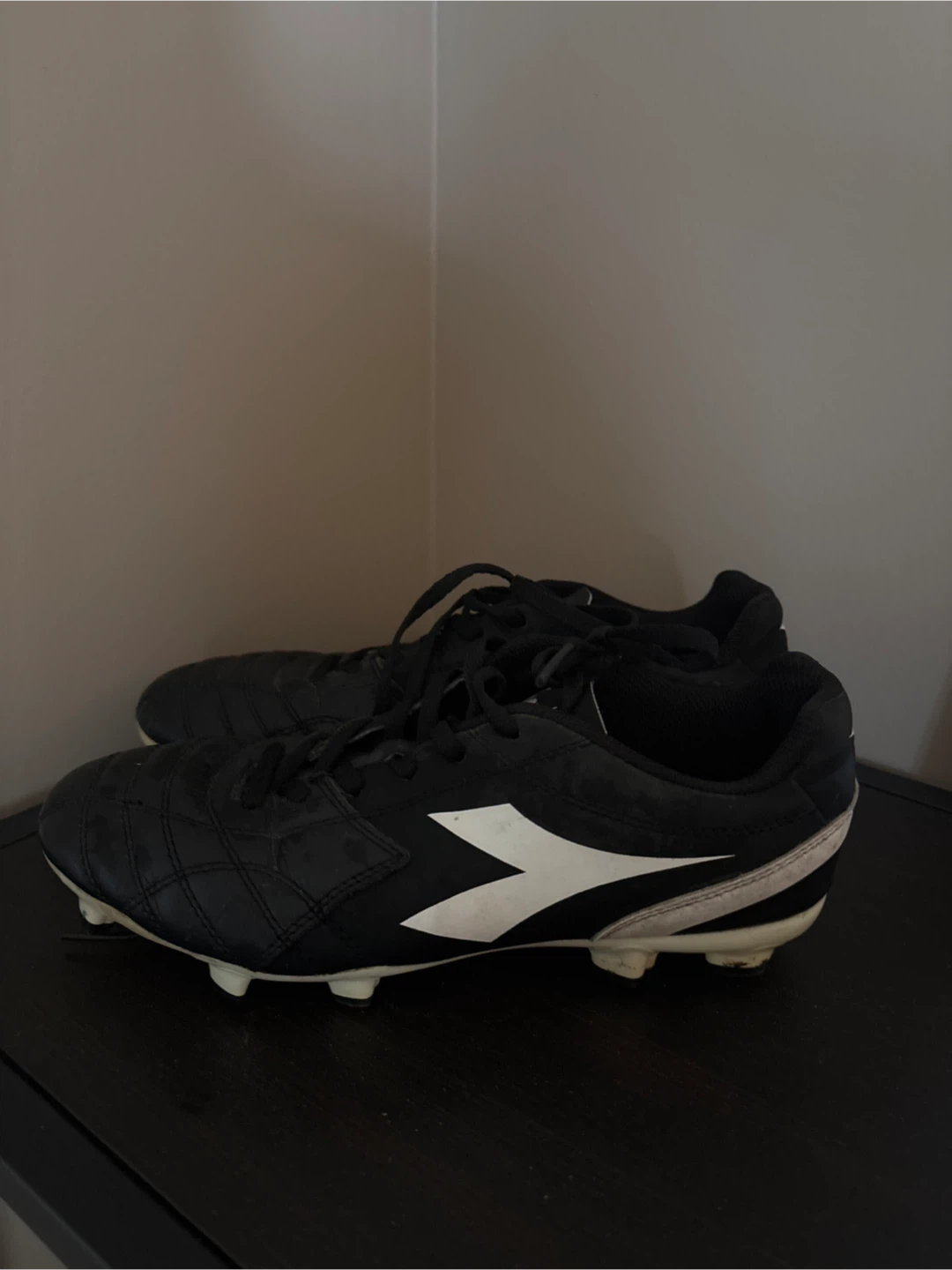 Diadora Black Soccer Cleats Size 7.5