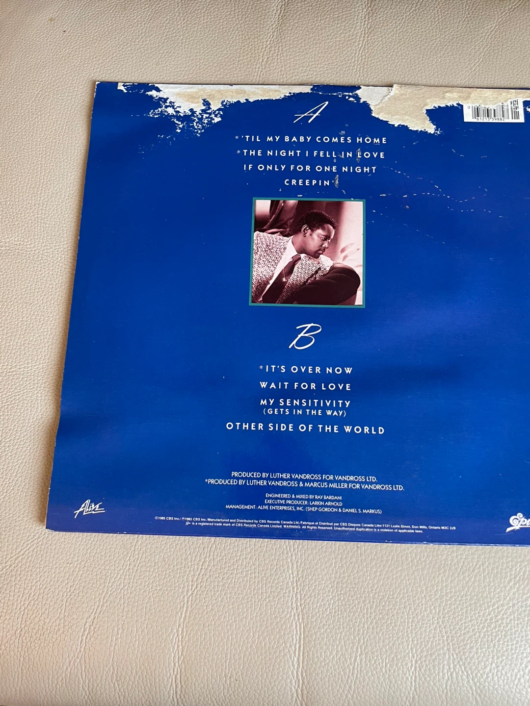 Luther Vandross - The Night I Fell In Love Vinyl - photo 2