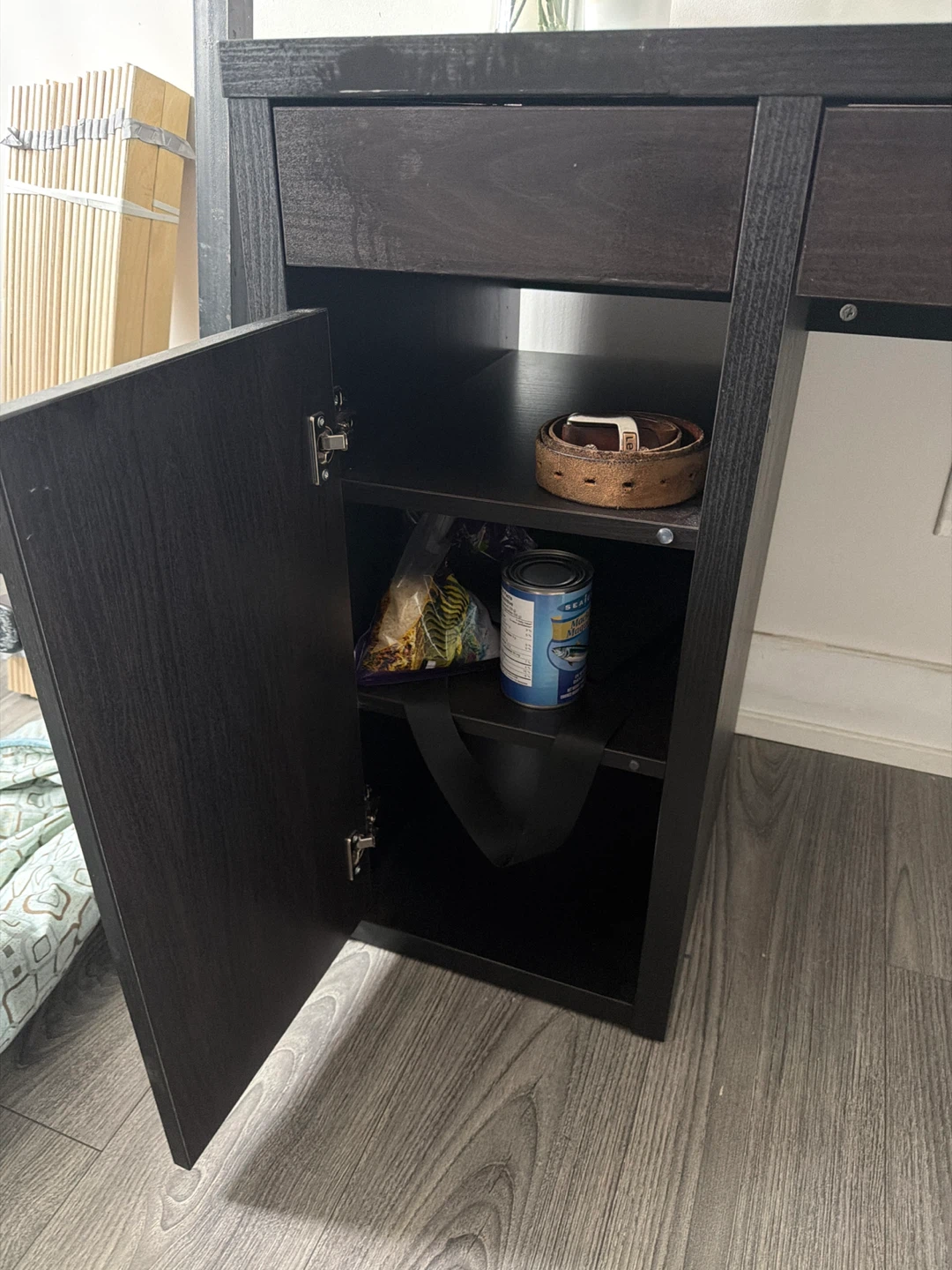 Black Desk with Storage - photo 5