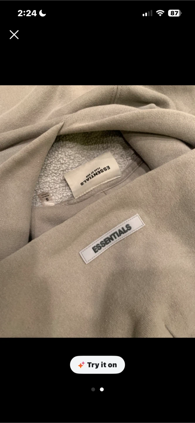 Essentials Fear of God Hoodie - Size S - photo 2