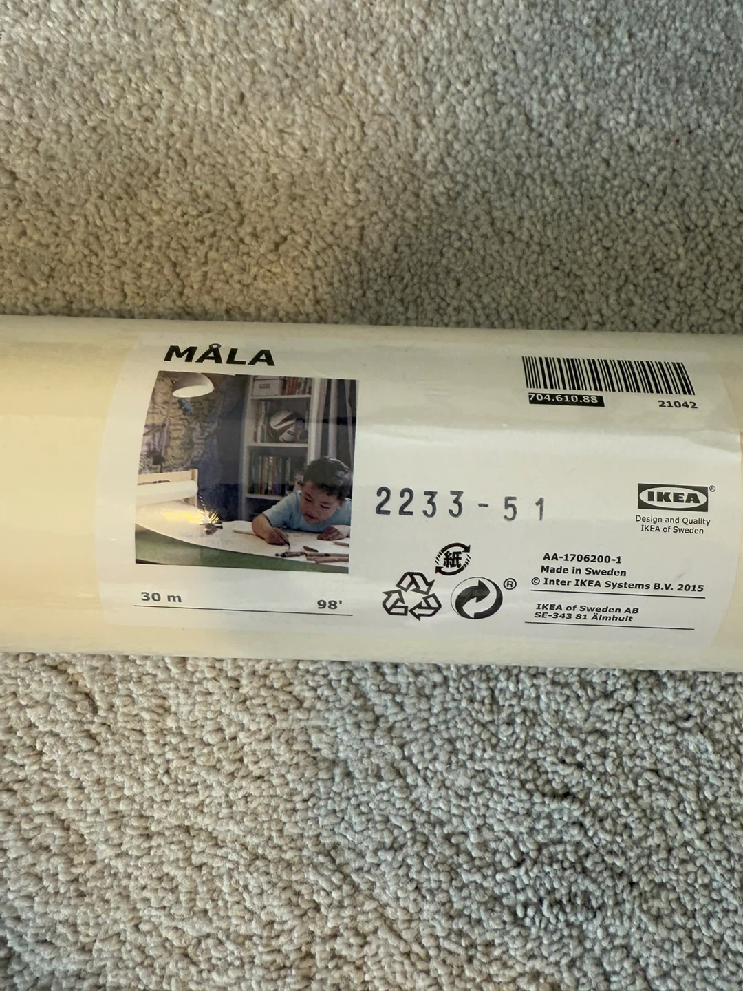 IKEA MÅLA Drawing Paper Roll - New - photo 2
