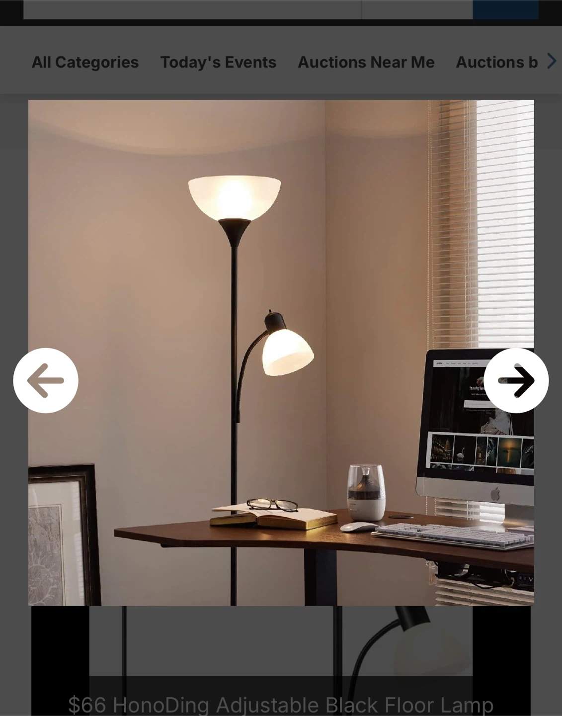 HonoDing Adjustable Black Floor Lamp - photo 2