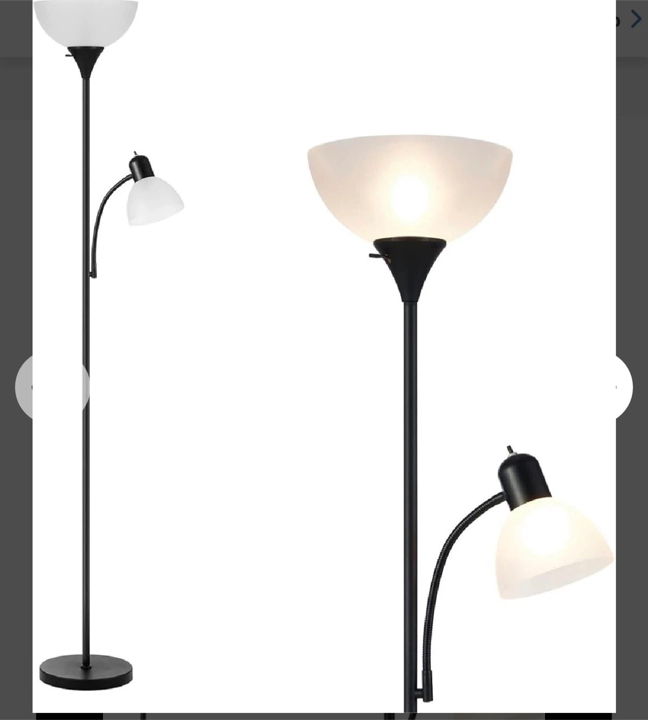 HonoDing Adjustable Black Floor Lamp