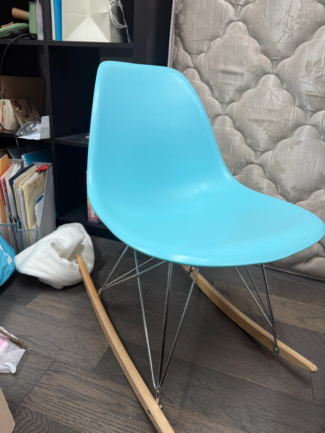 Light Blue Rocking Chair