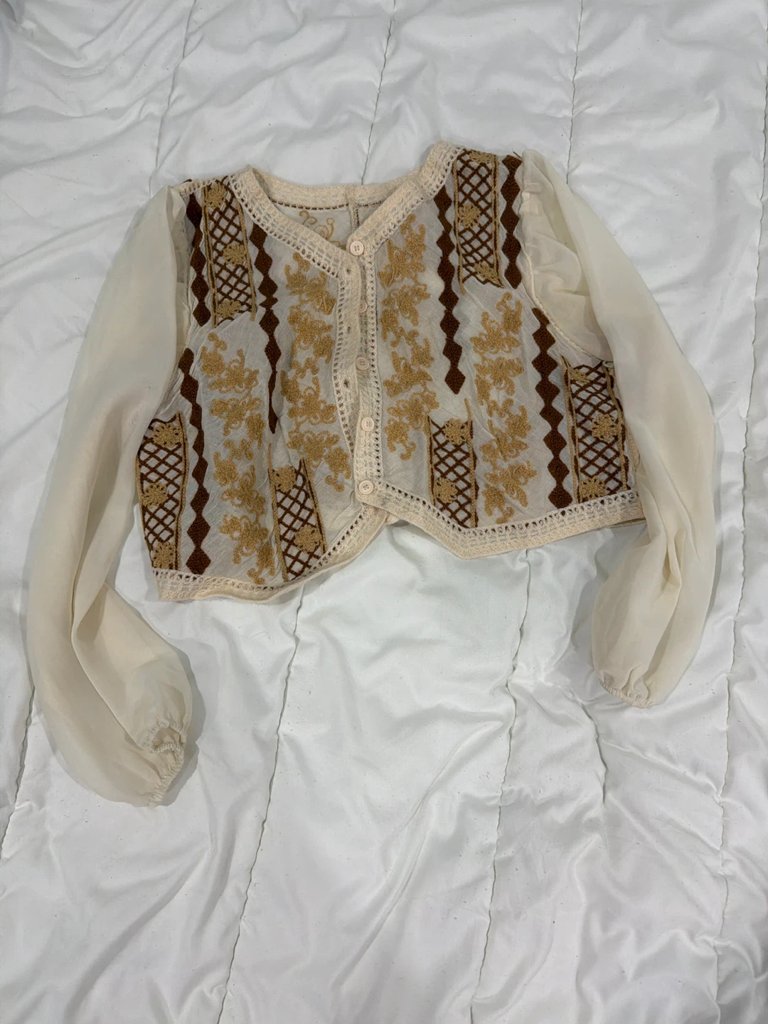 Vintage Embroidered Cardigan 🥕