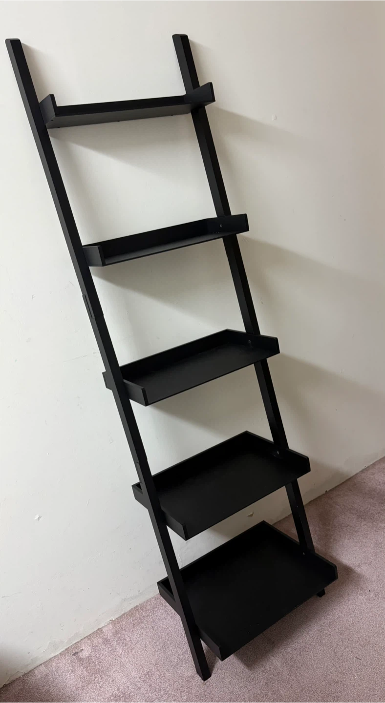 Ballucci Black 5-Tier Ladder Shelf - photo 3