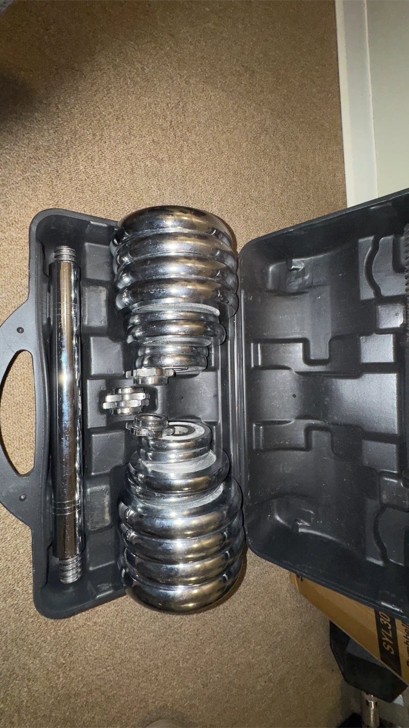 Lalune 30 KG Chrome Dumbbell Set - photo 2