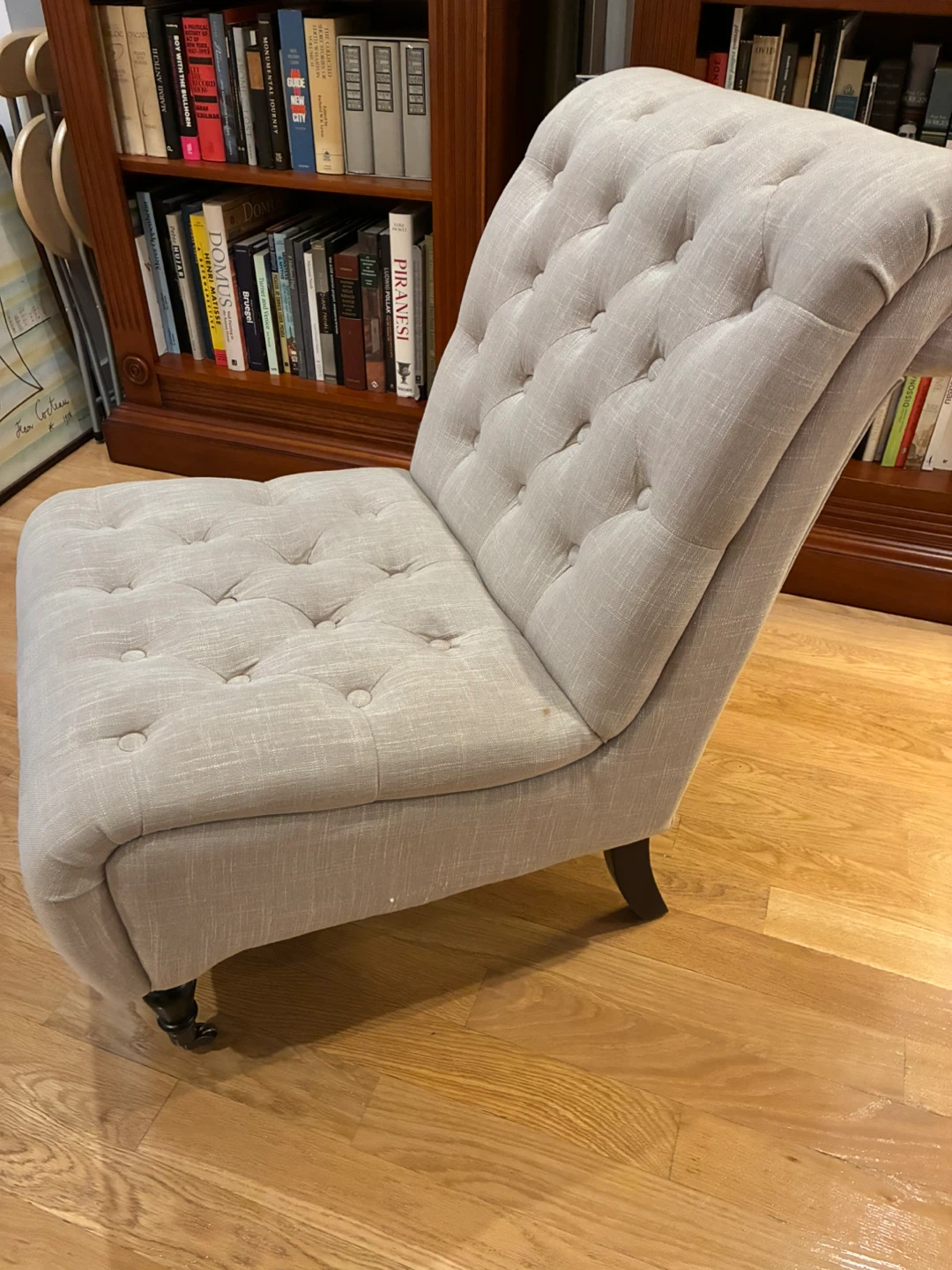 Tufted Accent Chair - Beige