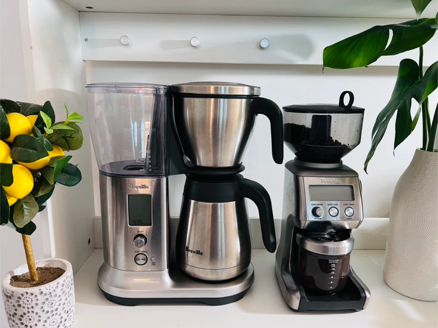 Breville Drip Coffee Maker & Coffee Bean Grinder