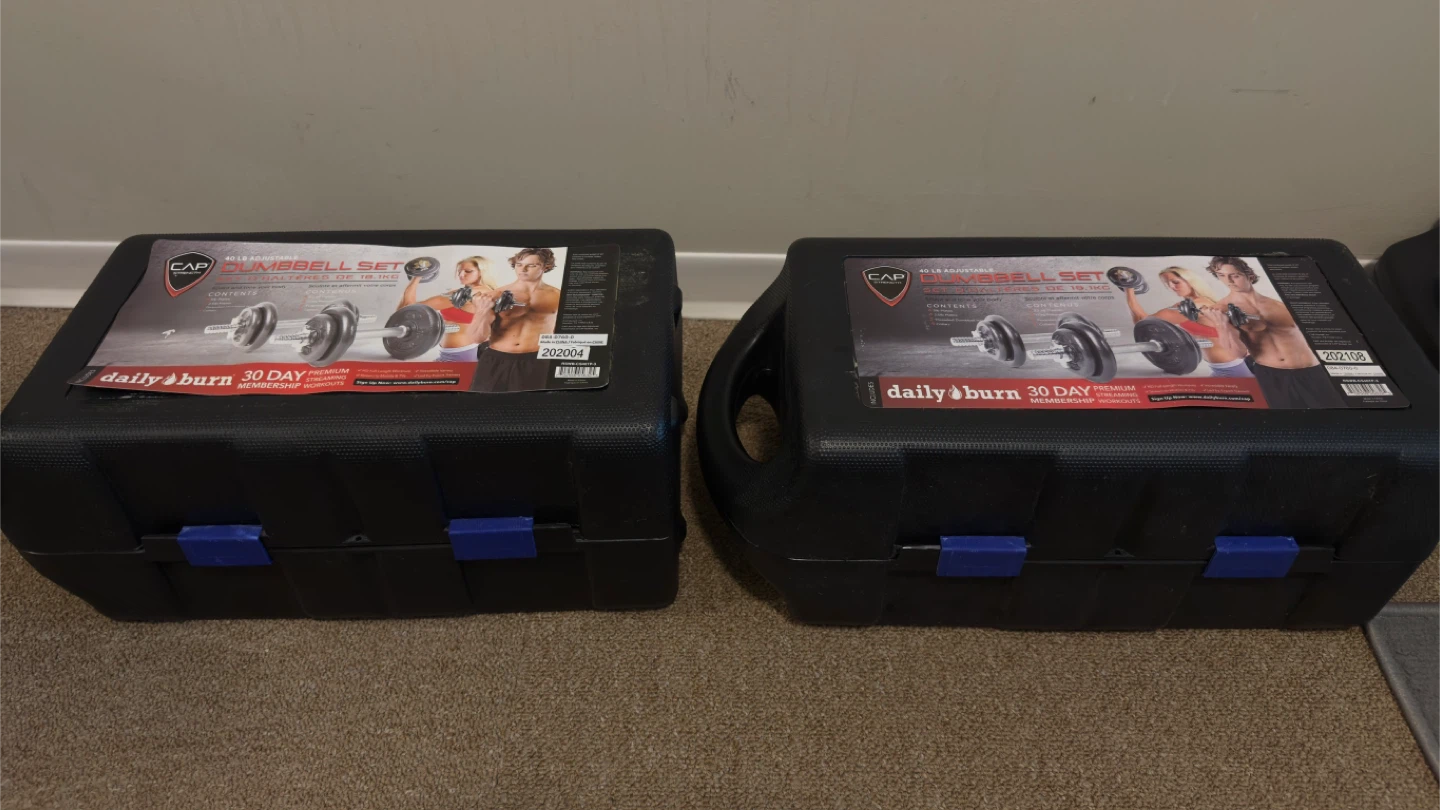 CAP 40 Lb Dumbbell Set with Case