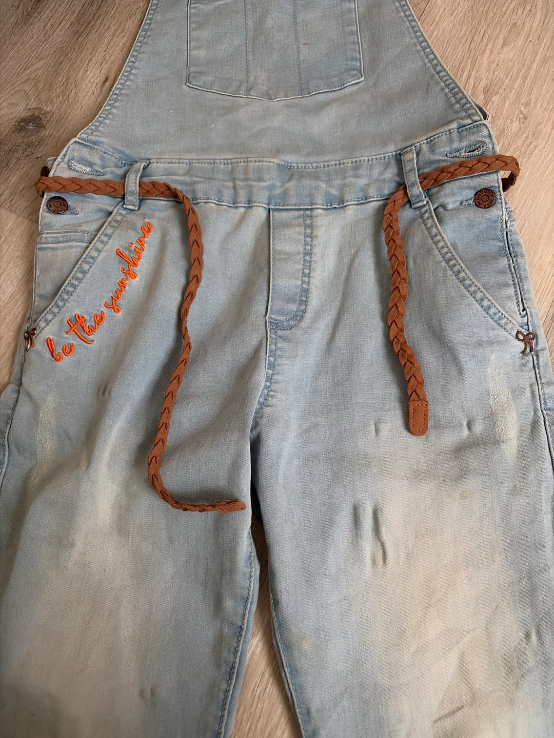 La Redoute Girls' Denim Overalls - Size 10 - photo 2