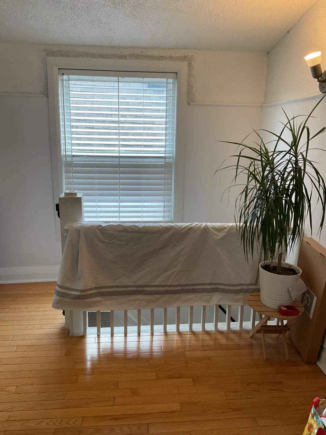 Nursery curtain with ajustable rod- pottery barn