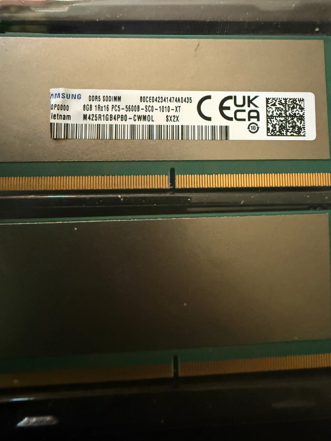Samsung 8GB DDR5 SODIMM Memory - photo 2