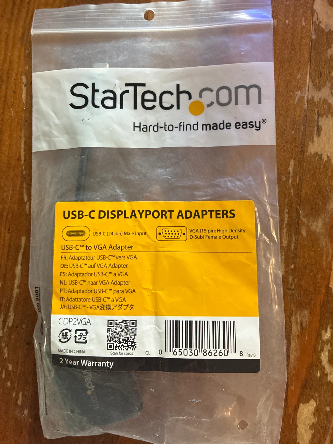 New StarTech USB-C to VGA Adapter