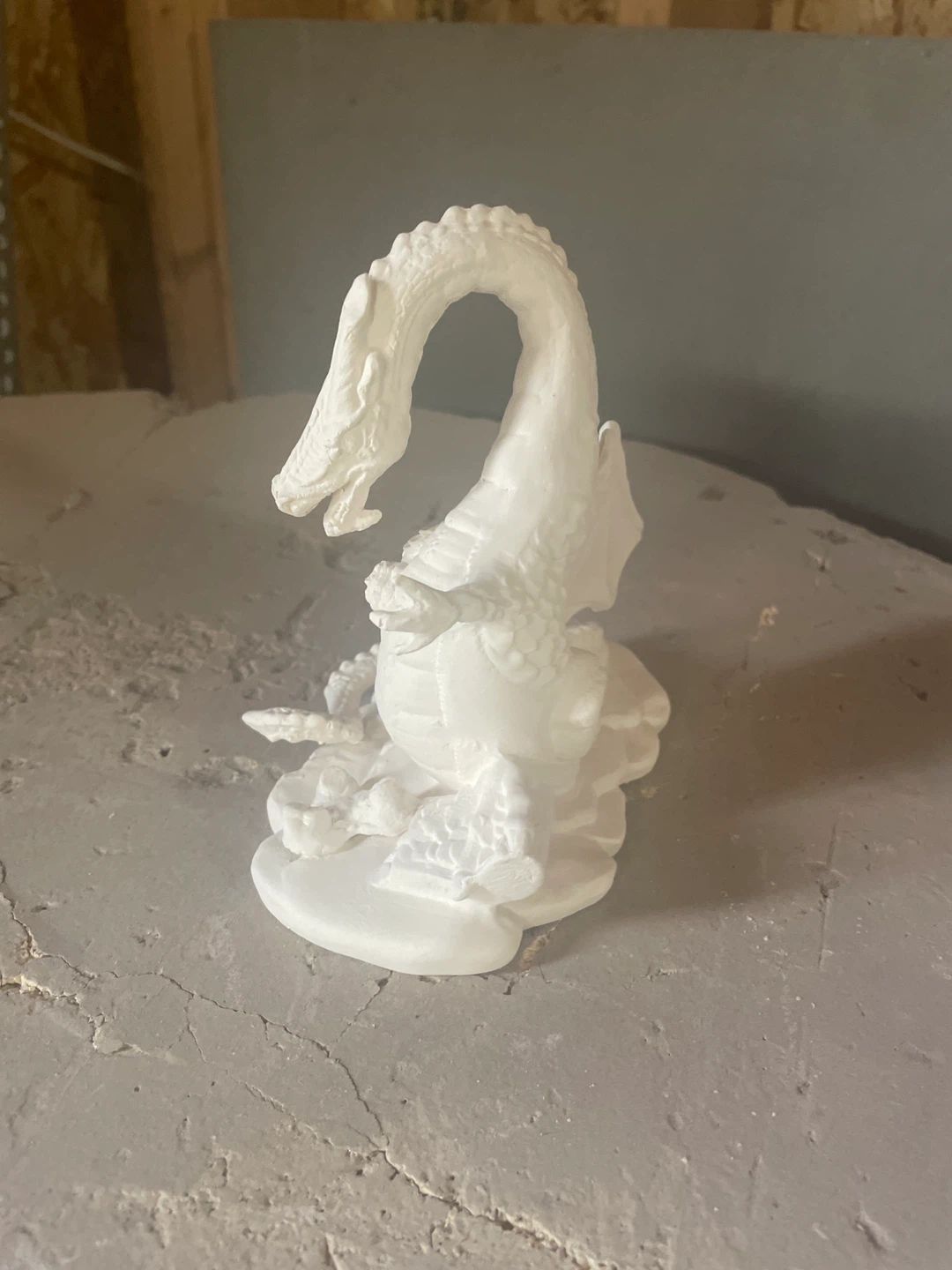 Bisque Dragon Figurine - White - photo 5