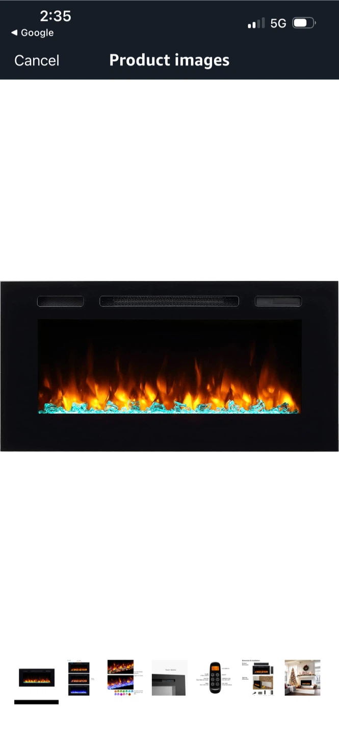 New Electric Fireplace with Remote