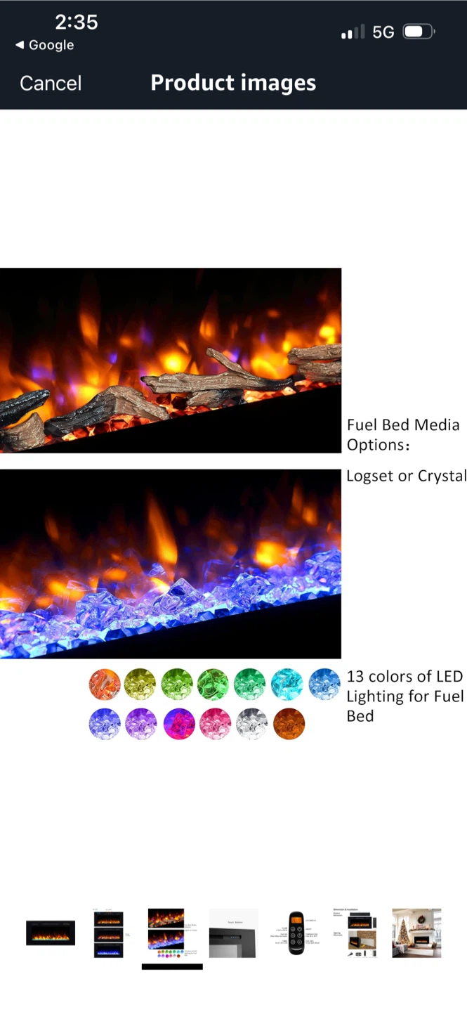 New Electric Fireplace with Remote - photo 3