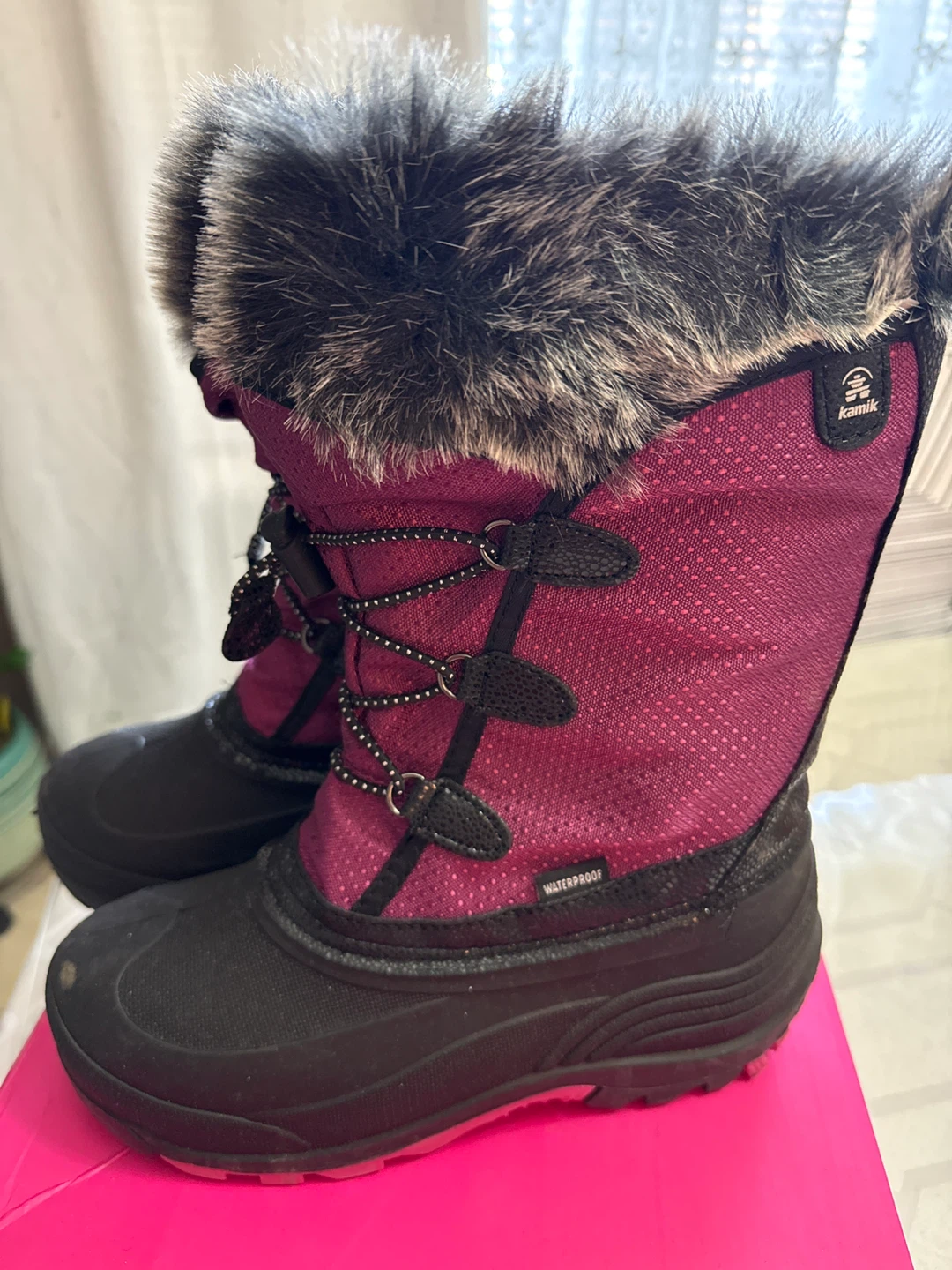 Kamik Purple Snow Boots - Size 4 - photo 3