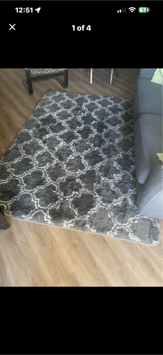 Grey Shag Rug