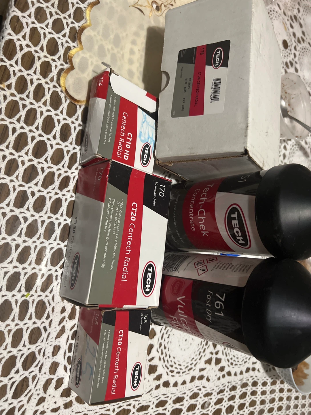 TECH Tire Repair Patches & Vulcanizing Fluid