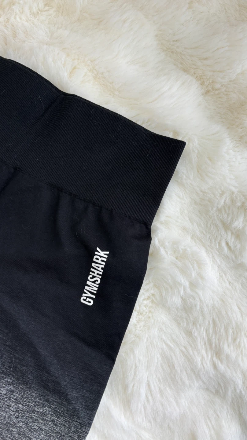 Gymshark Adapt Black Ombre Seamless Shorts - Size Small