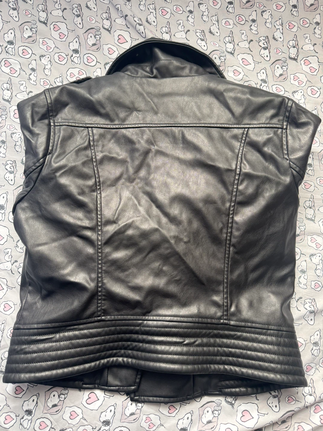 Dynamite Black Faux Leather Jacket - Size M - photo 3
