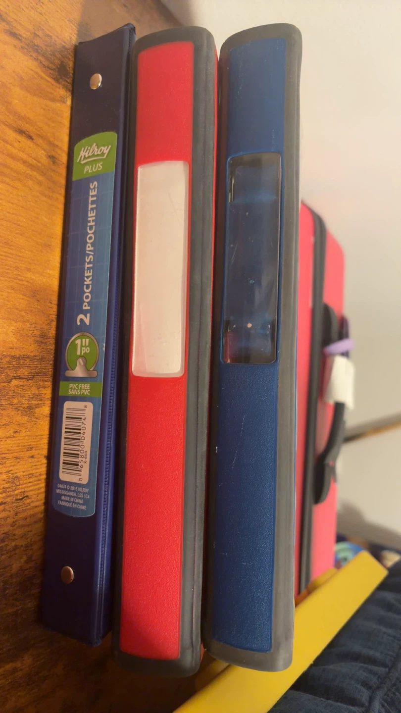 Three binders