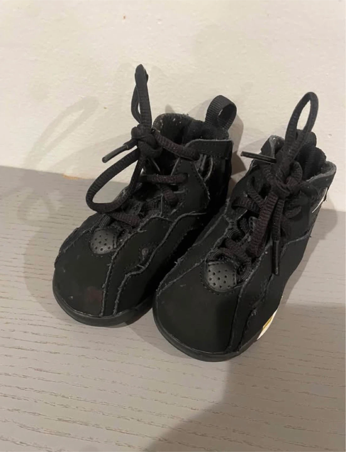 Jordan 7 Toddler Shoes - Black/Gold - photo 4